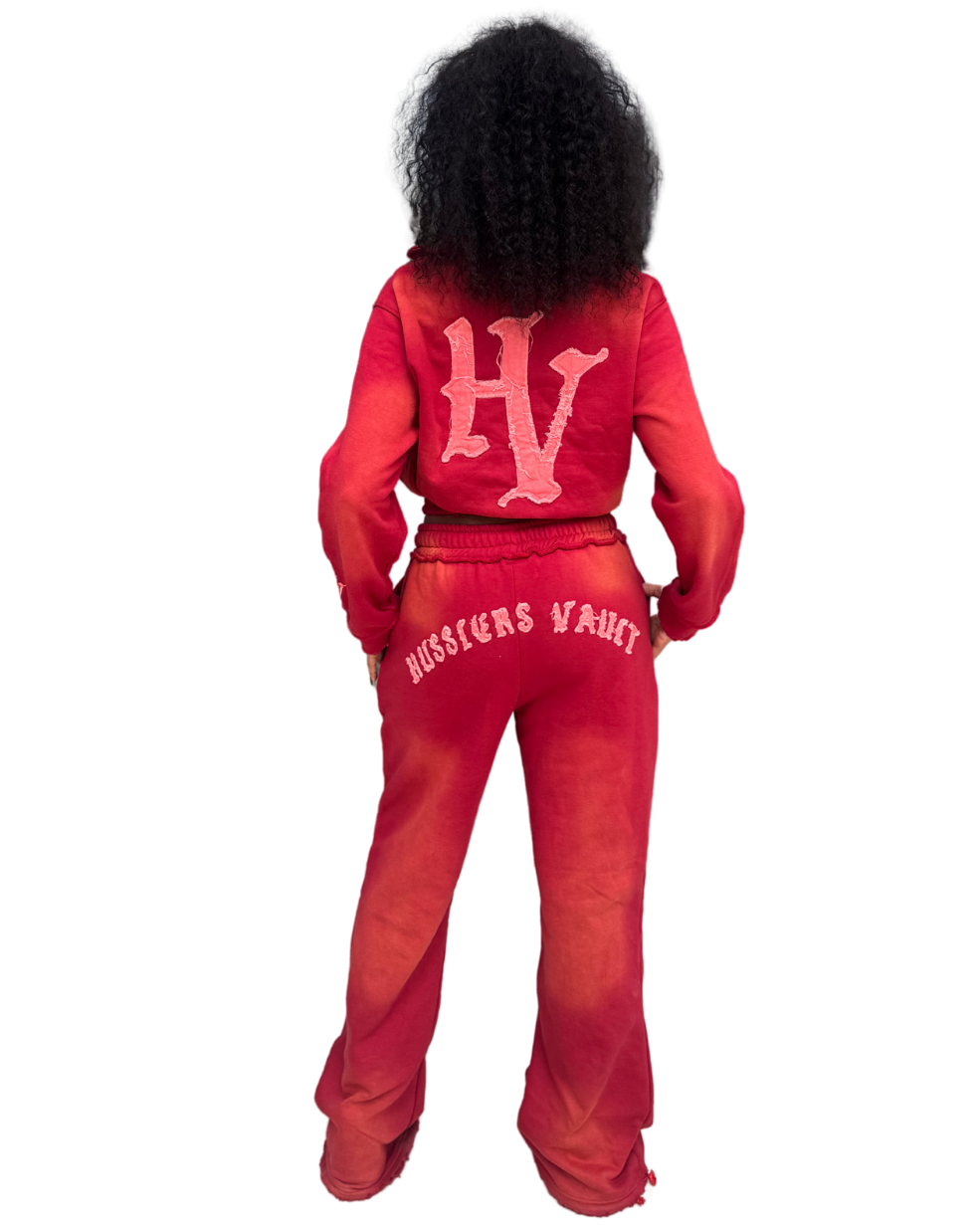 DISTRESSED RUBY WASH SET