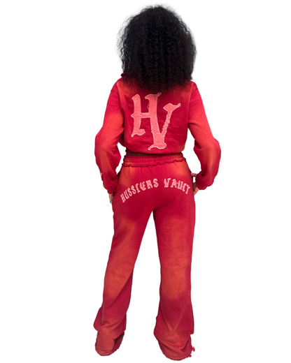 DISTRESSED RUBY WASH SET